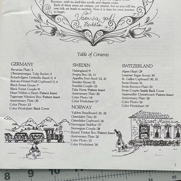 A Folk Art Journey /Bobbie Peterson, V1, c1986 (Norway, Germany, Sweden, Swiss) - Picture 4 of 12